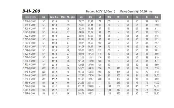 Burçlu Triger Kasnak B60-H-200F - Görsel 3