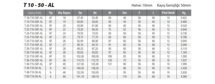 Triger Kasnak 60-T10-50-AL - Görsel 3